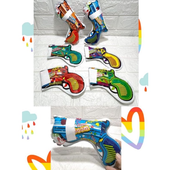 |TR| Popper Party Gun Meriam Pesta Inflatable Confetti Pistol Semprot Petasan Pesta Semburan Kertas Warna Warni Flying Papper For Party Confetti Gun Mix warna 1 Pack isi 4 Pcs