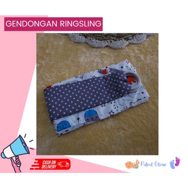 Gendongan Bayi Ring Sling Variasi