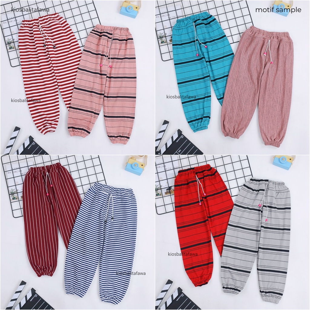 Jogger Motif uk 5-6 Tahun / Celana Panjang Anak Laki Perempuan Joger Pants Murah Adem Motif Murah
