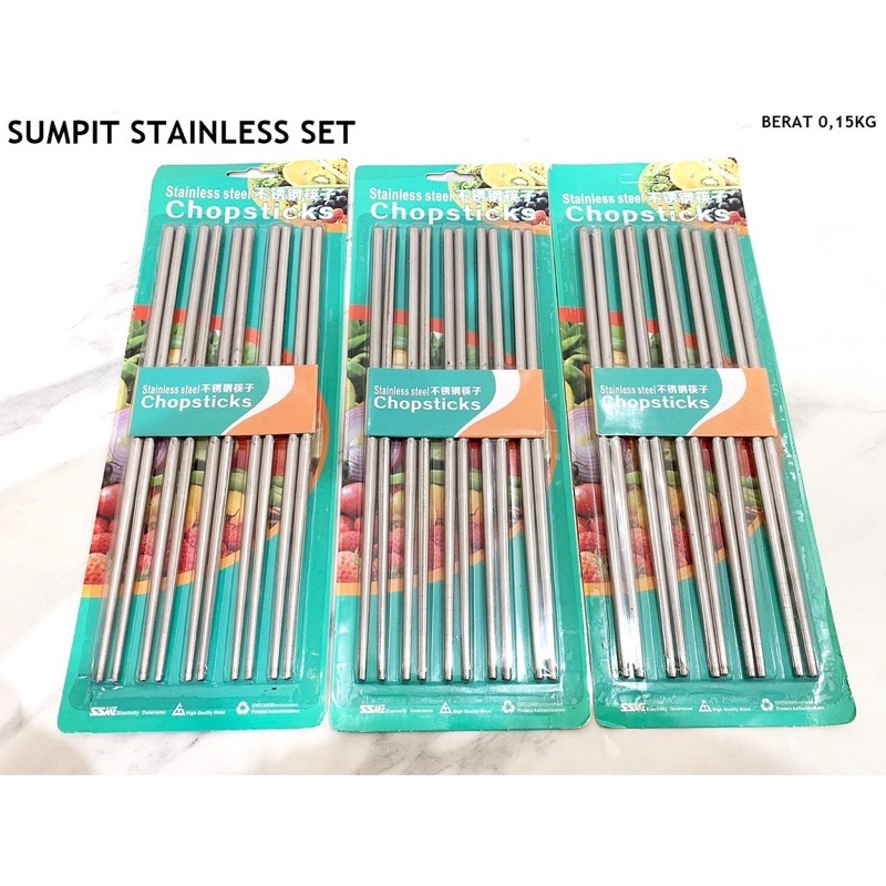 SUMPIT STAINLESS MOTIF - SUMPIT MIE STAINLES ISI 10 PCS