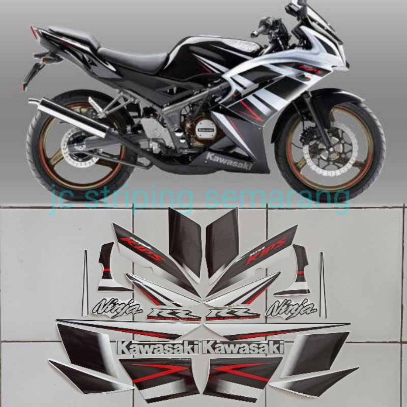 striping ninja rr se 2015 hitam putih