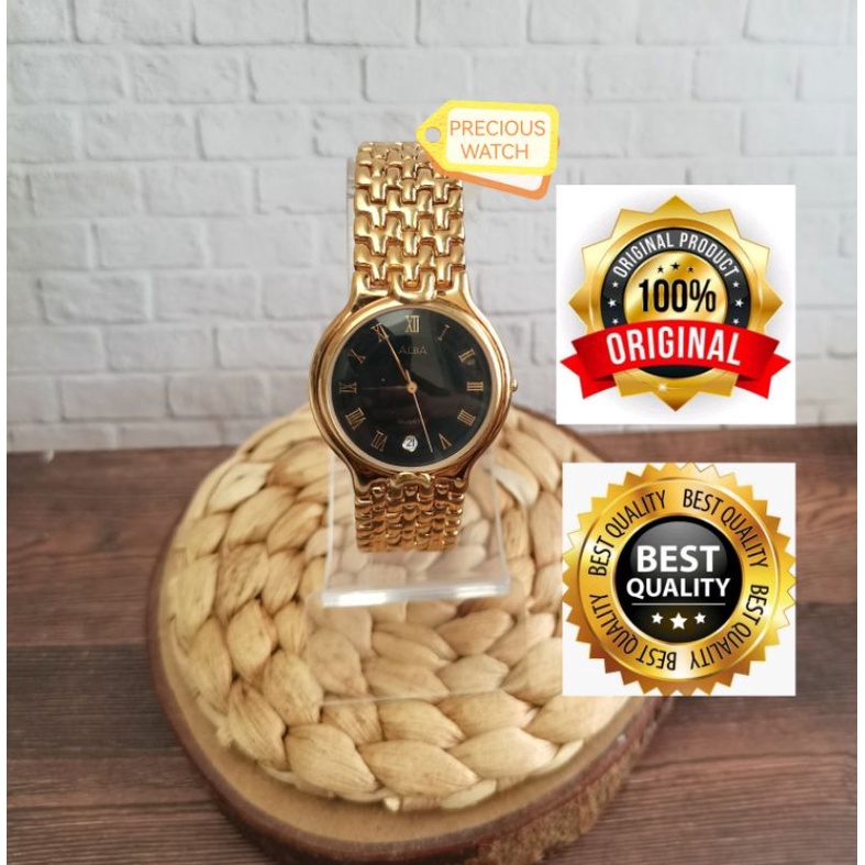 Jam Tangan wanita  alba  V722-X068 gold jam tangan alba V722-X068 Original