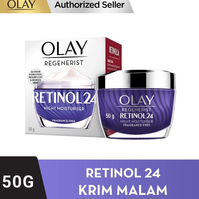 Olay Retinol 24 Night Moisturizer Cream Krim Malam Anti-Aging 50g