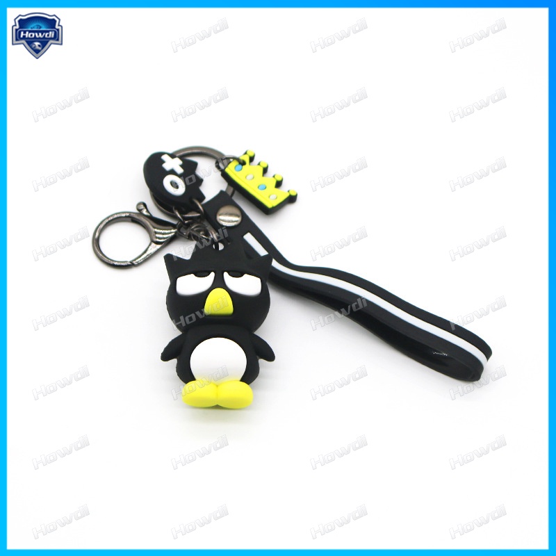 Disney Kartun Hewan KT Kucing Pinguin Meredith Giok Gui Anjing Gantungan Kunci Telinga Besar Puding Anjing Key Chain Food Bear Babylon Mobil Tas Liontin