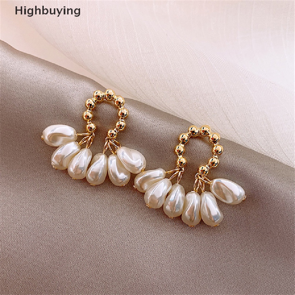 Hbid 1pasang Kepribadian Fashion Baroque Pearl Pendant Earrings Perhiasan Hadiah Pesta Untuk Wanita Glory