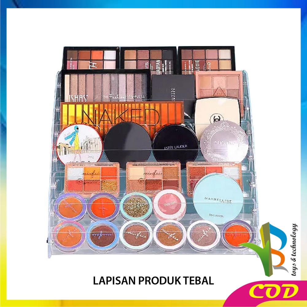 RB-K42 Rak Organizer Kosmetik Acrylic 7TINGKAT / Rak Akrilik Tempat Lipstik / Rak Kutek / Rak Parfum