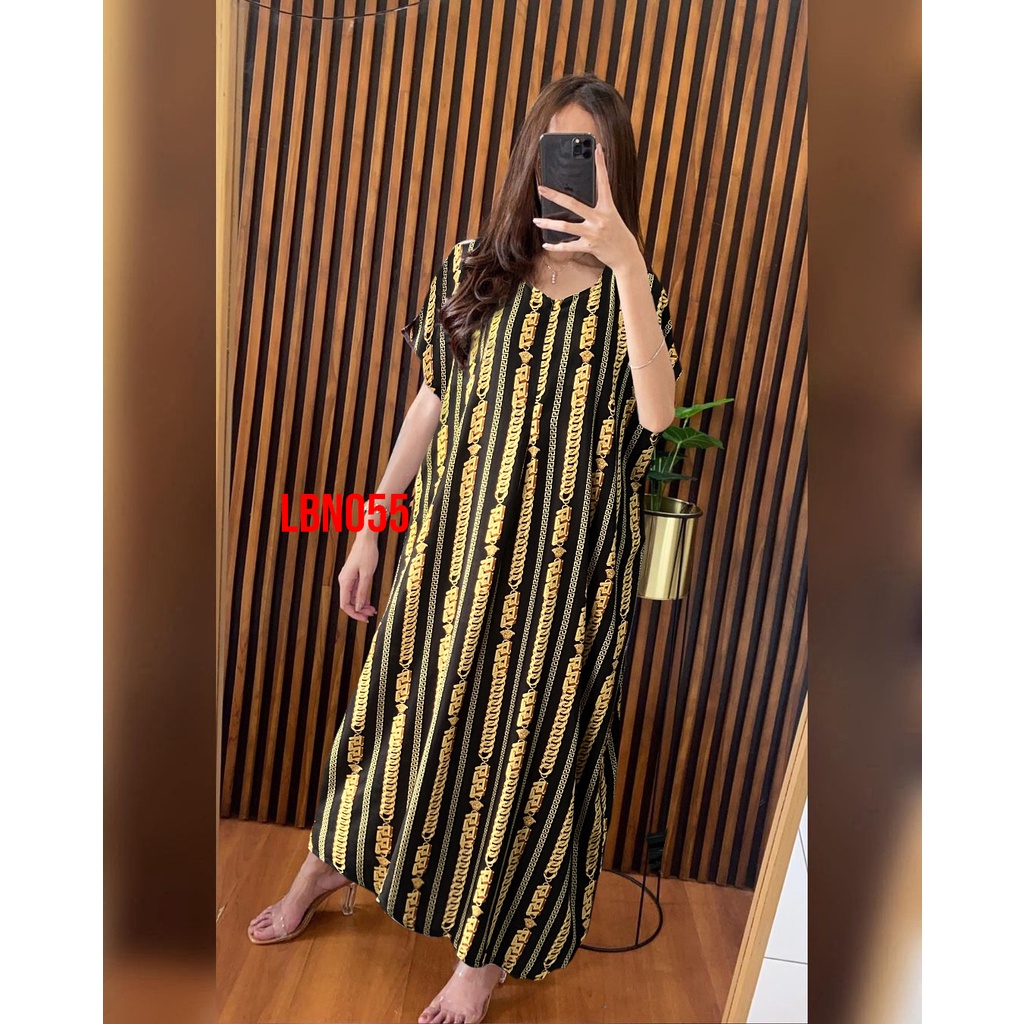 Daster Panjang Busui Semata Kaki Rinrin Collection-LBN055