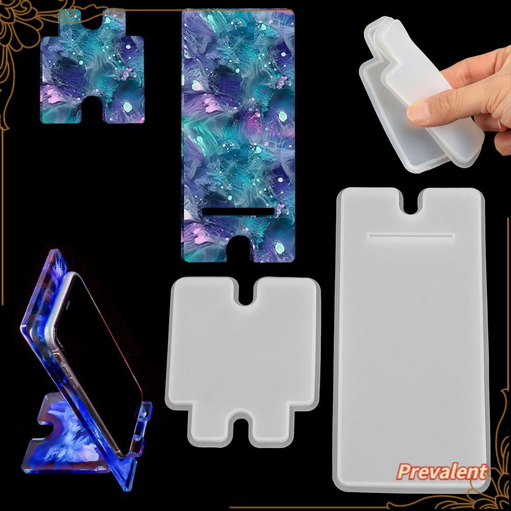 Preva Cetakan Stand Ponsel Perhiasan Membuat Alat Peraga Epoxy DIY Resin Silicone Mold