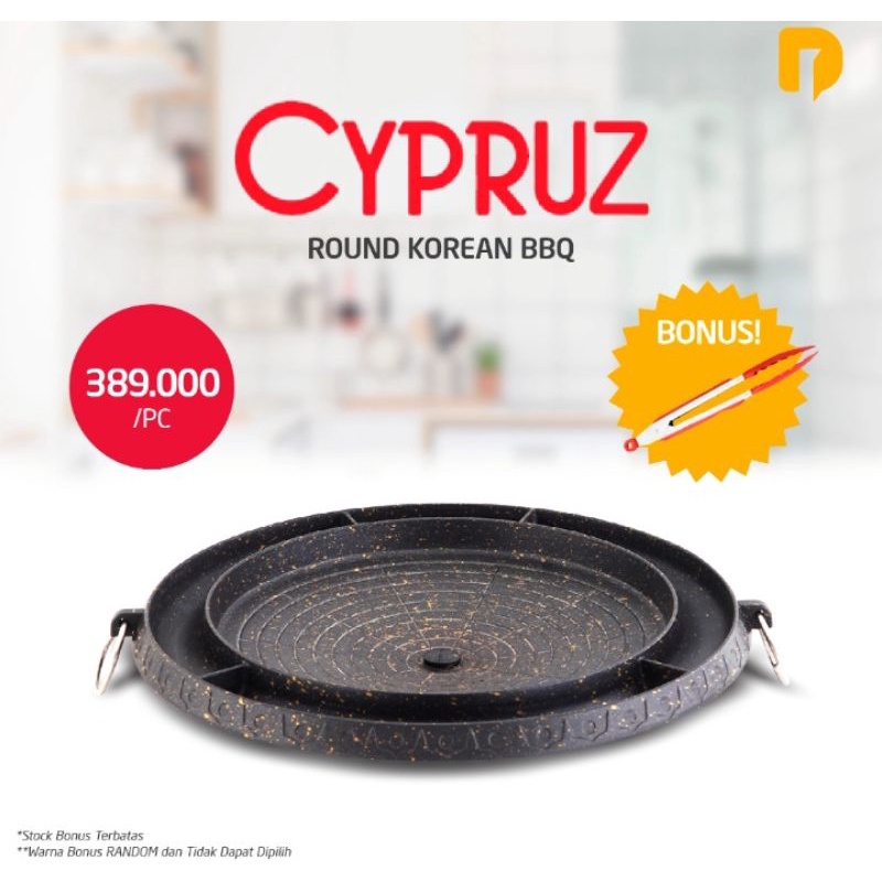 Cypruz Round Korean BBQ Grill Dusdusan