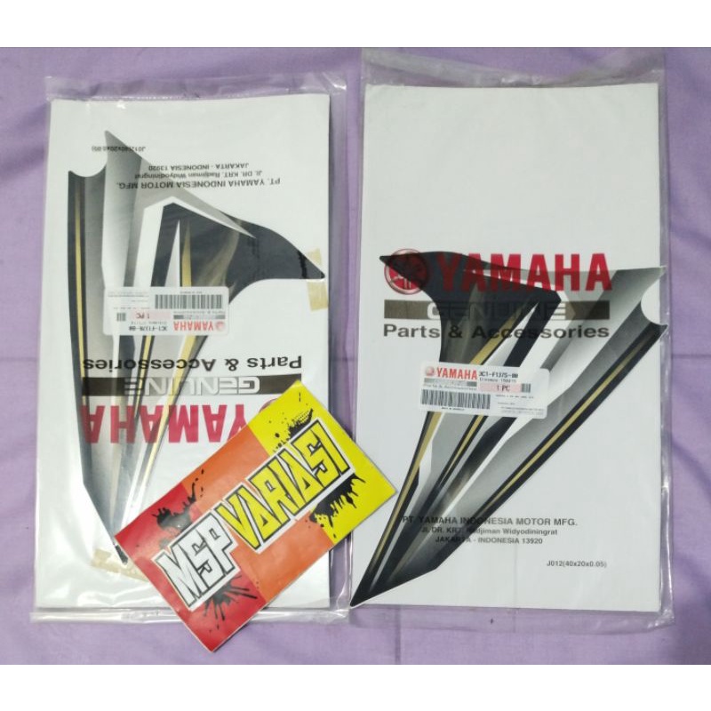 Striping List Stiker Yamaha Vixion Old 2011 Putih Hitam Original Ori asli Yamaha Genuine Part