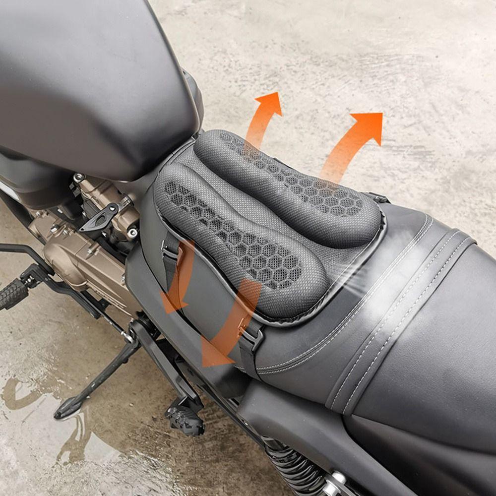 Preva Bantal Kursi Motor Pereda Tekanan 3D Anti Slip TPE Gel Cushion