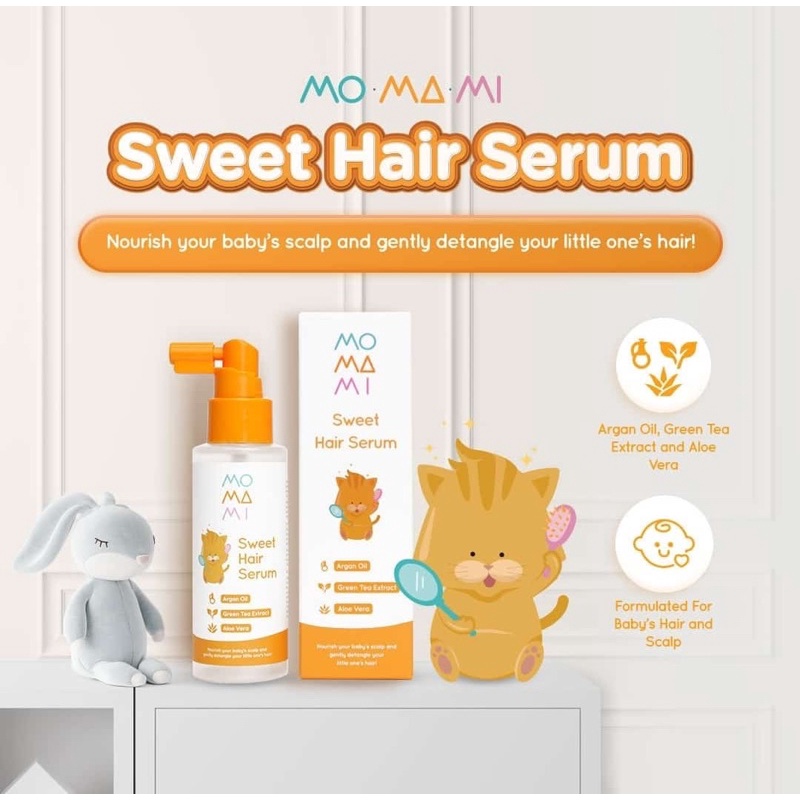 Momami Sweet Hair Serum 100 ml Vitamin Rambut Bayi dan Anak