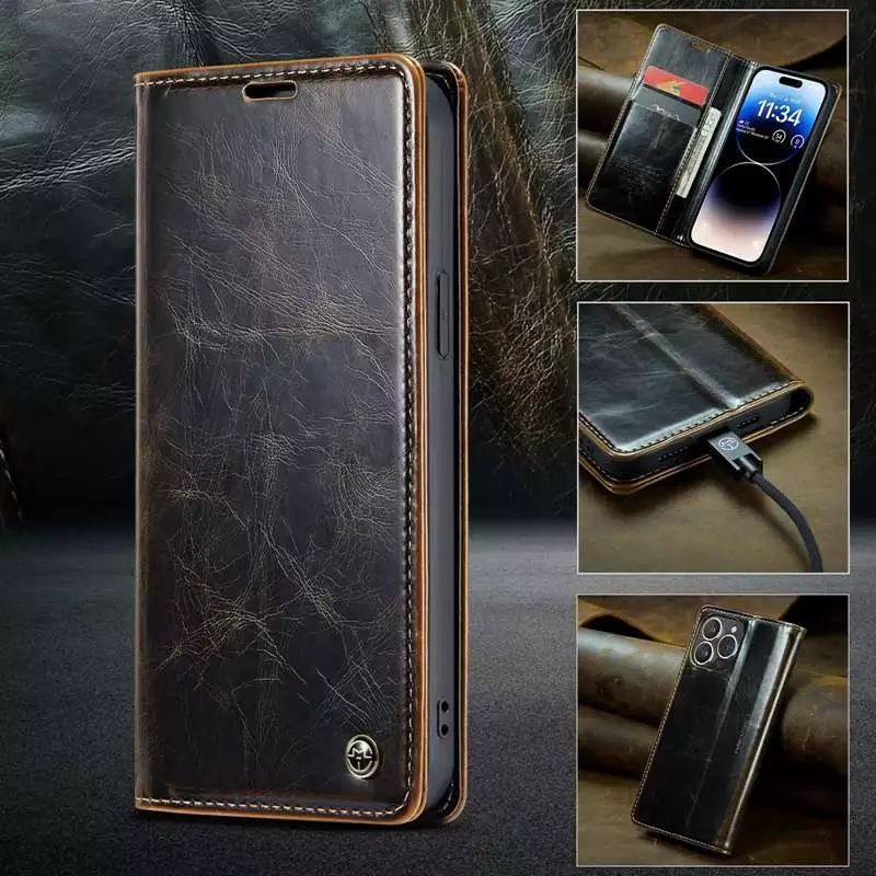 CaseMe Flip Cover iPhone 12 Pro Max iPhone12ProMax Wallet Leather Case Casing HP