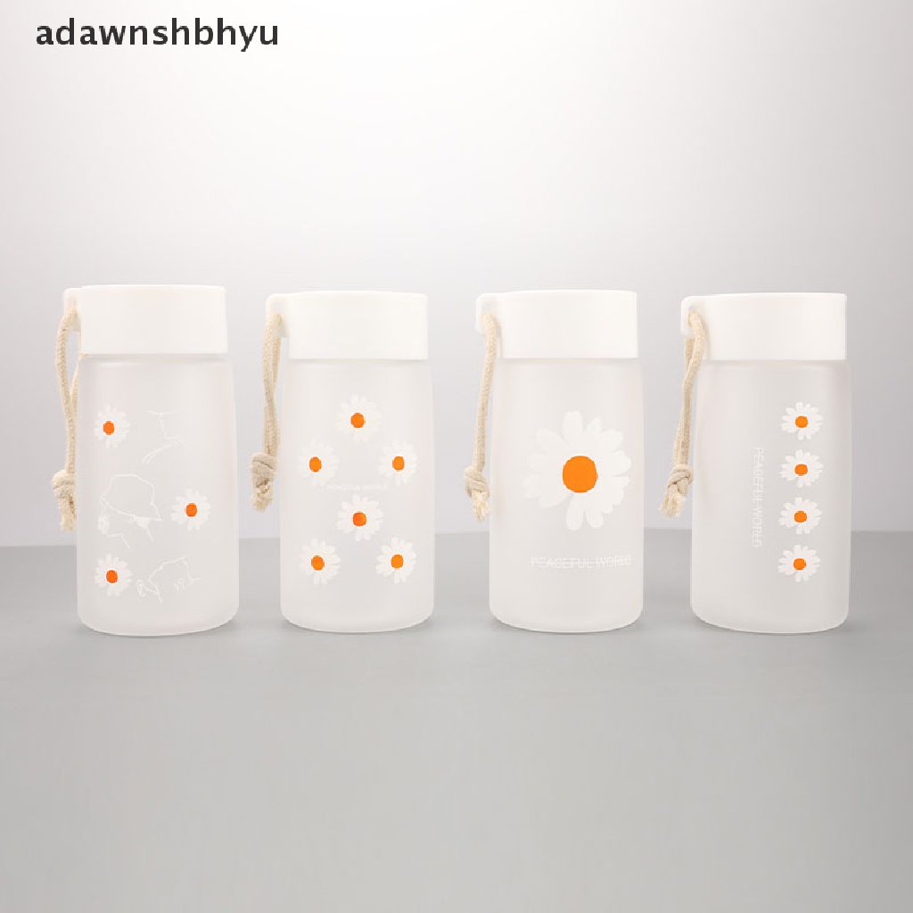 Adawnshbhyu 500Ml Daisy Kecil Botol Air Plastik Transparan Water Bottle Portable Travel ID