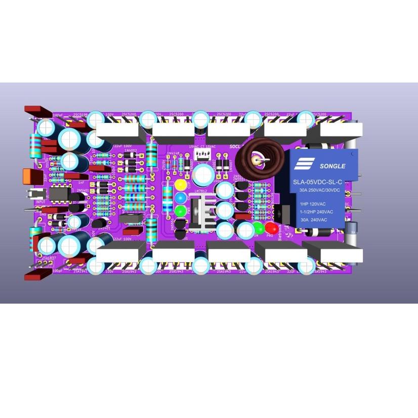 Best Produsen PCB SOCL 506 TEF Amp 2U 5 TR final 15cm Dauble Layer