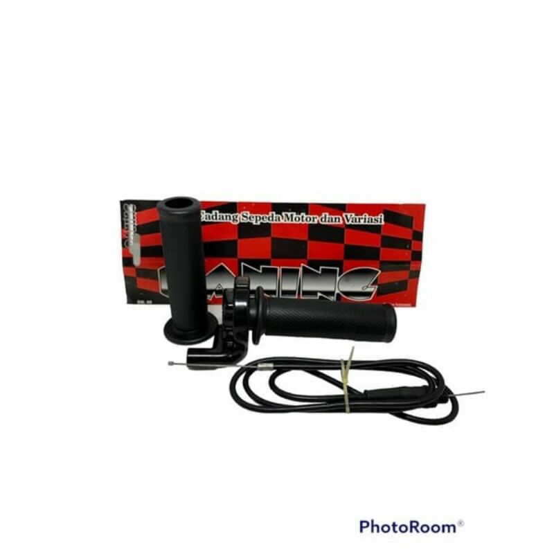 Gas Spontan Banning Polos Matic Full Besi Plus Grip Bulu Model RCB