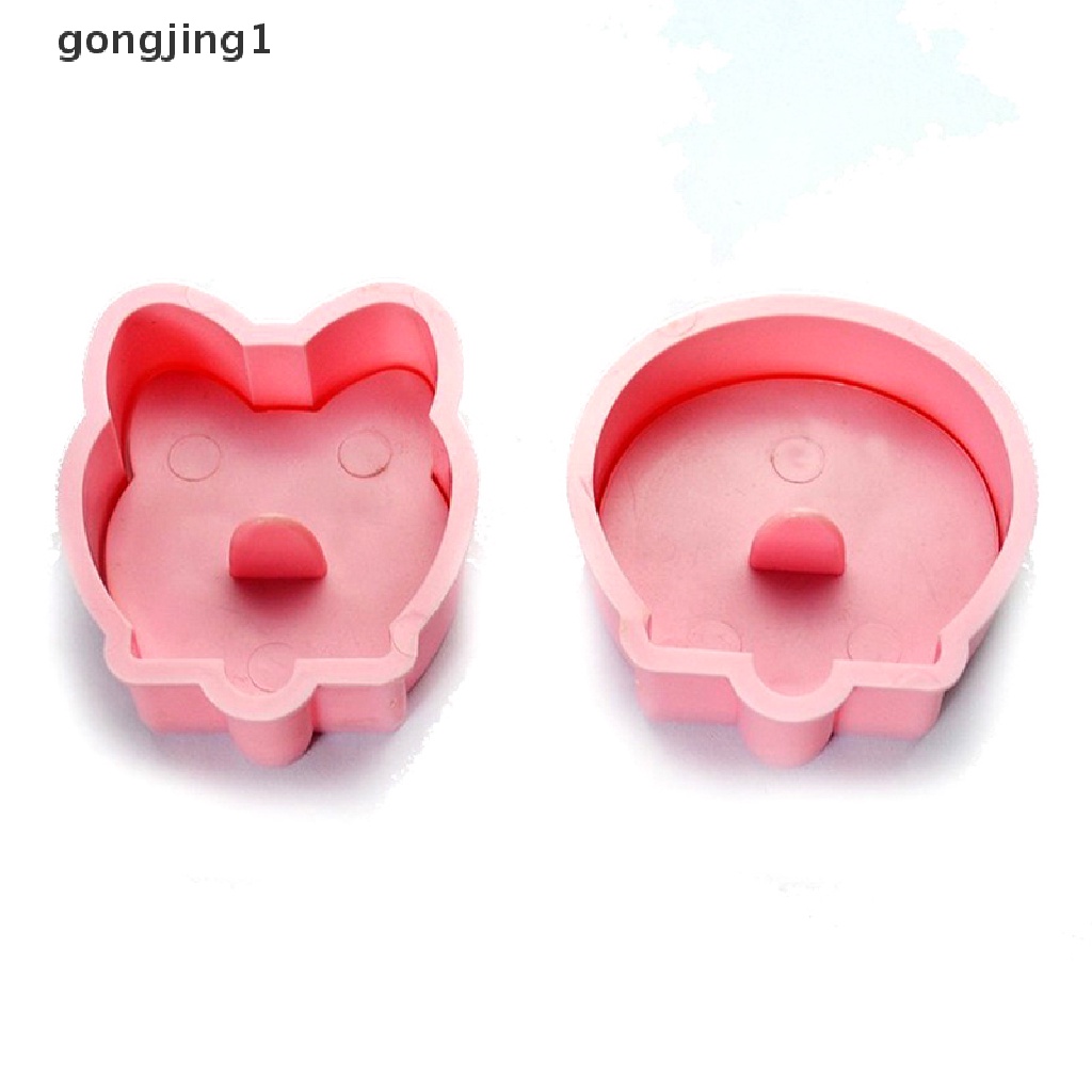 Ggg 2pcs /set Jingle Cats Plastik Food Grade Dan Doraemon Cookies Cutter/Alat Stempel ID