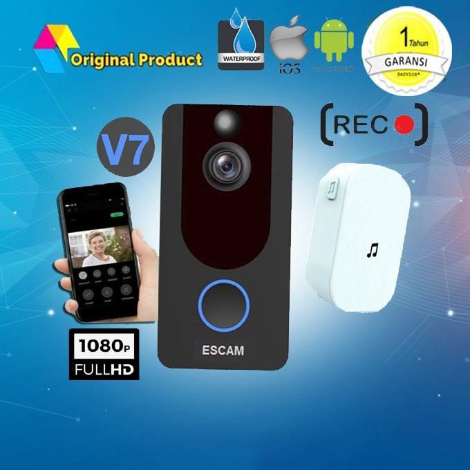 Bell Kamera / Bell Pintu Wireless / Kamera Wireless / Bel Rumah / Bell