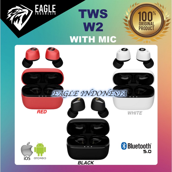 TWS W2 TWS True Wireless Bluetooth 5.0 Stereo Earphone