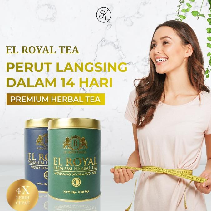 

[BISA COD] 1 Paket EL ROYAL PREMIUM HERBAL TEA - Teh Herbal Pelangsing Perut