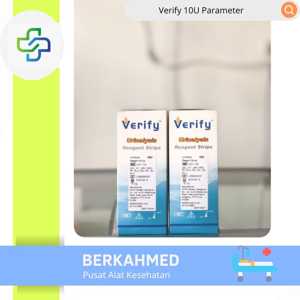 Verify 3 Parameter Verify 10P 10 Parameter Urinalysis Reagent Strips Verify 3P 3 Parameter/ Strip Ce