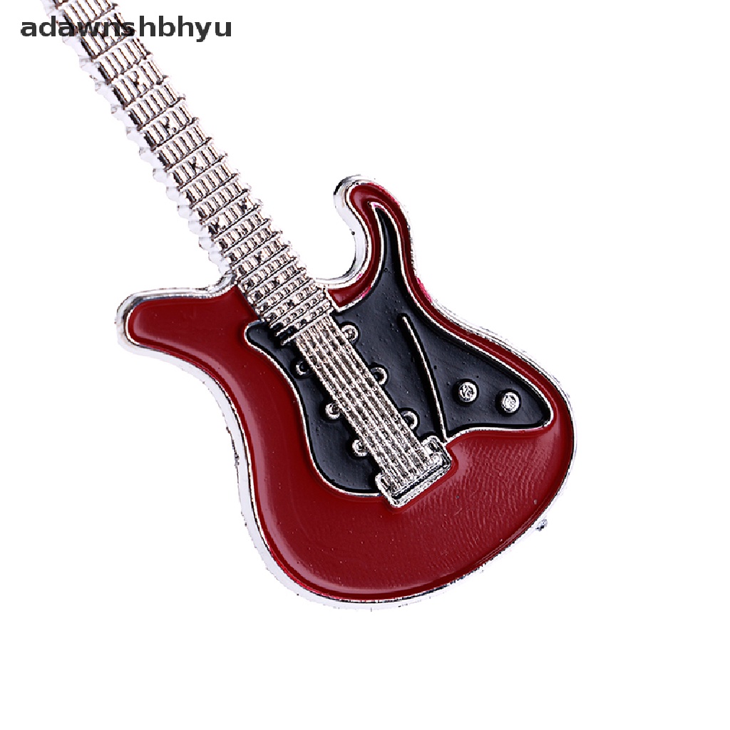 Adawnshbhyu Kreatif Logam Gitar Elektrik mini Gantungan Kunci Gantungan Kunci key ring Hadiah ID