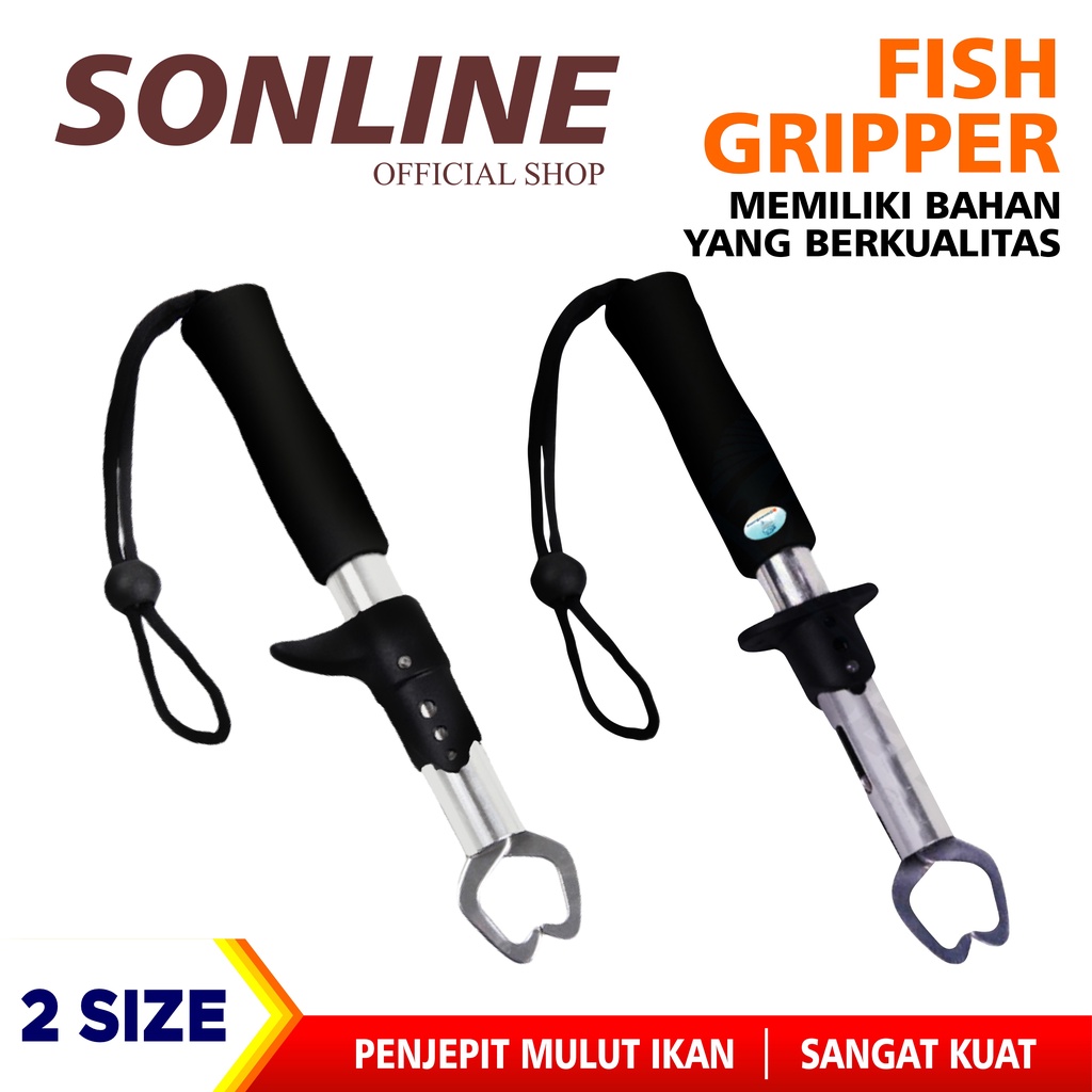 SONLINE Alat Penjepit Mulut ikan Fishing Gripper Stainless Steel Pancing (Bisa Cod)