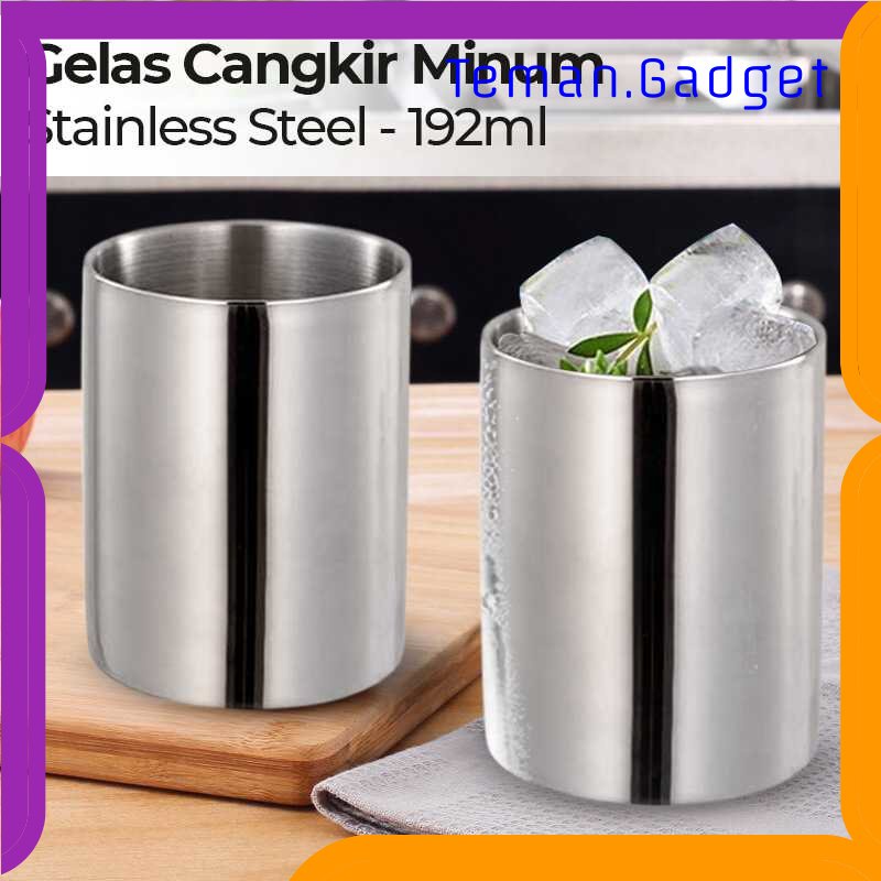 TG - DPR Mugumu Gelas Cangkir Minum Kopi Teh Stainless Steel 192ml - MG031