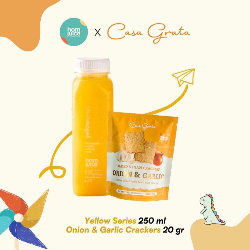 

Yellow Series 250ml + Onion & Garlic Crackers 20gr