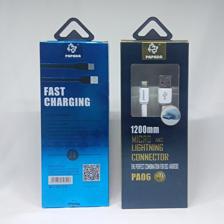 Kabel Data 2in1 Murah Kabel charger Papada PA-06