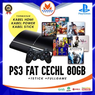 PS3 FAT CECHL PLAYSTATION 3 FAT 80Gb-1Stick Full game