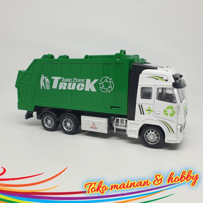 Diecast Truk Pengangkut Sampah Garbage Truck Light&Sound