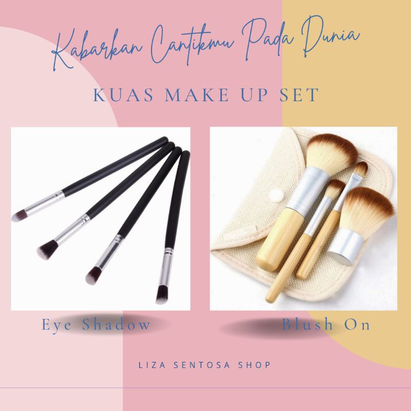 Kuas Make Up Blending Eyeshadow 4 PCS