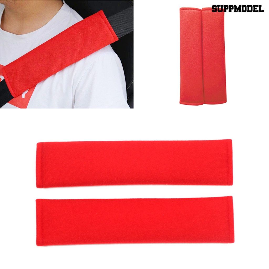 [Dekorasi] 2pcs Seat Belt Cushions Nyaman Hypoallergenic Katun Sabuk Pengaman Tali Bahu Sarung Untuk Sabuk Pengaman