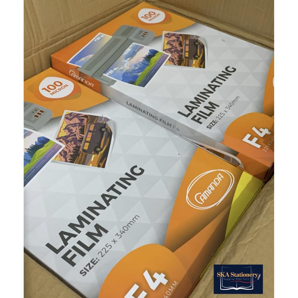 

PLASTIK LAMINATING/LAMINATING FILM FOLIO F4 100 MIKRON AMANDA (PAK) TERLARISS...,,,,,