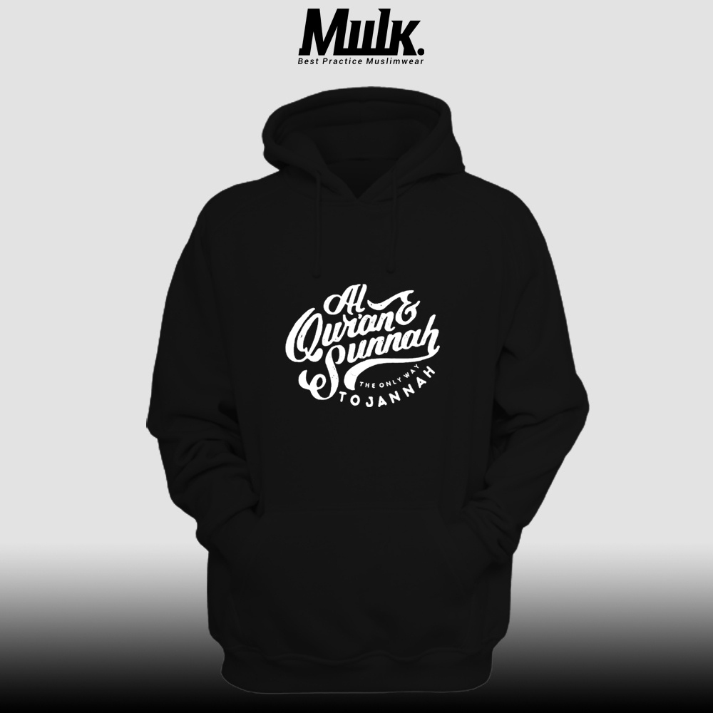 JAKET HOODIE SWEETER AL QURAN SUNNAH DISTRO PREMIUM - Mulk Store