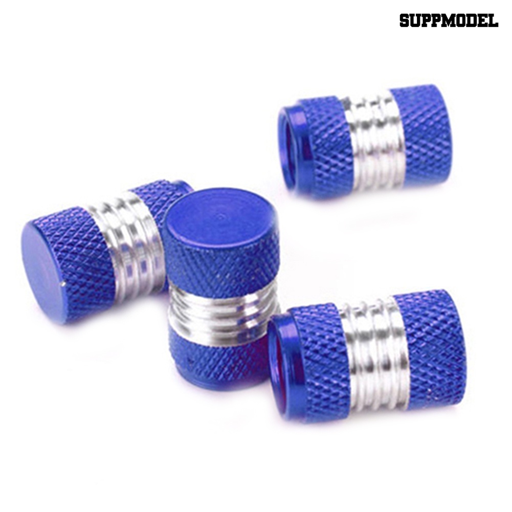 [Dekorasi] 4pcs/set Universal Aluminium Alloy Warna Cerah Tutup Batang Katup Angin Ban Ban