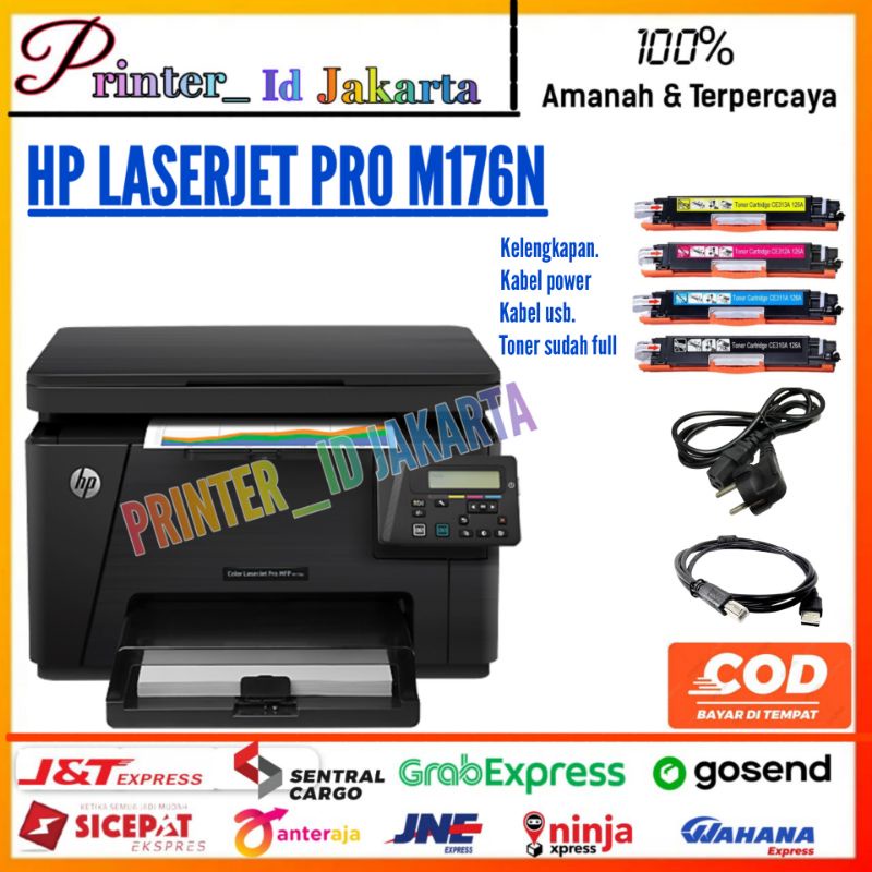 Printer Hp Color Laserjet M176n Print Scan Copy