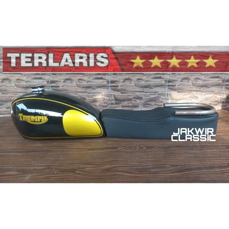 Tangki custom japstyle Triumph bober bratstyle caferacer Scrambler GL Scorpio Tiger Byson Thunder