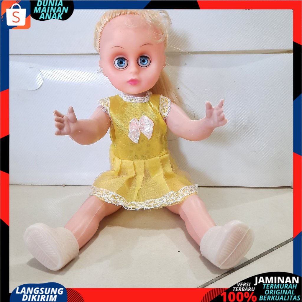 MAINAN ANAK PEREMPUAN BONEKA BERSUARA DAN BERLAMPU ADA SISIR MODEL TERBARU