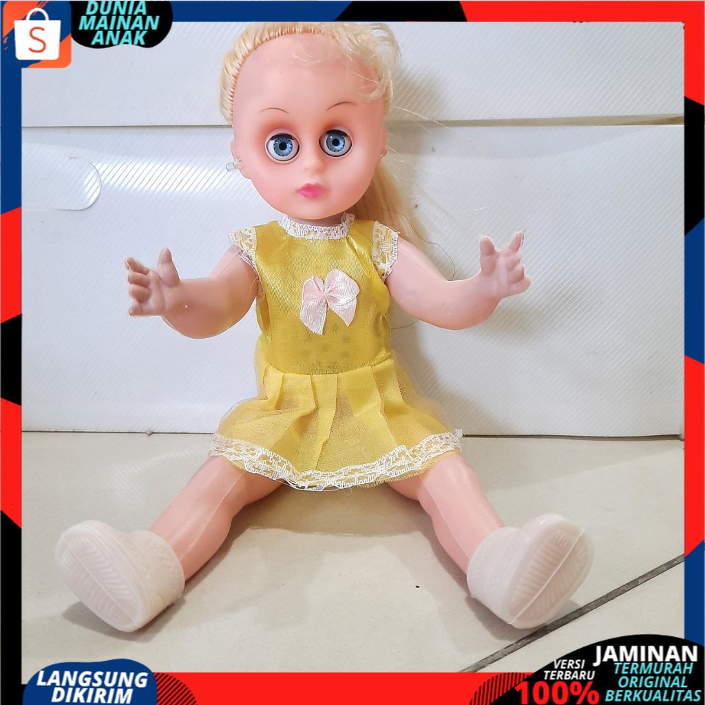 MAINAN ANAK PEREMPUAN BONEKA BERSUARA DAN BERLAMPU ADA SISIR MODEL TERBARU