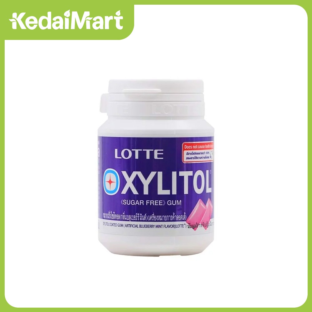 

Lotte Xylitol Gum Blueberry Mint Botol 58 Gram