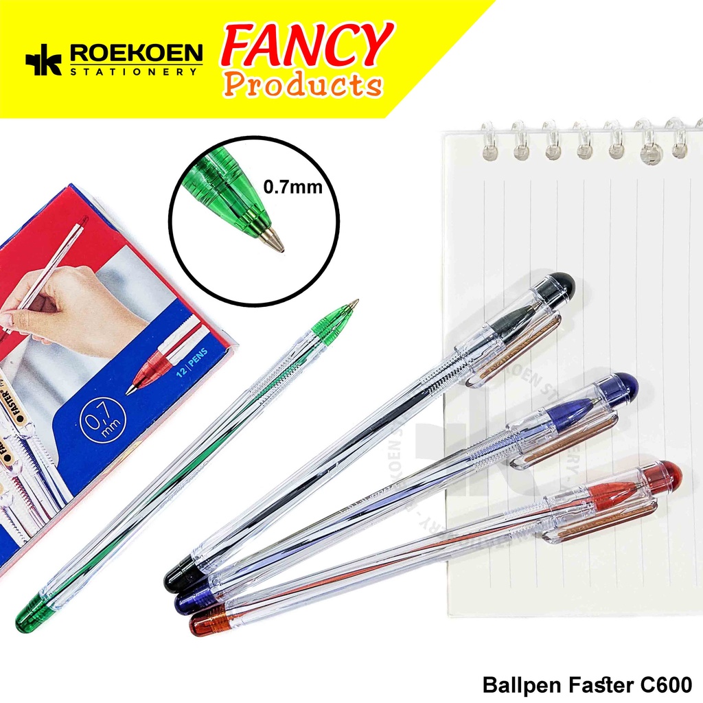 

Faster C600 Ballpen 0.7mm Hitam