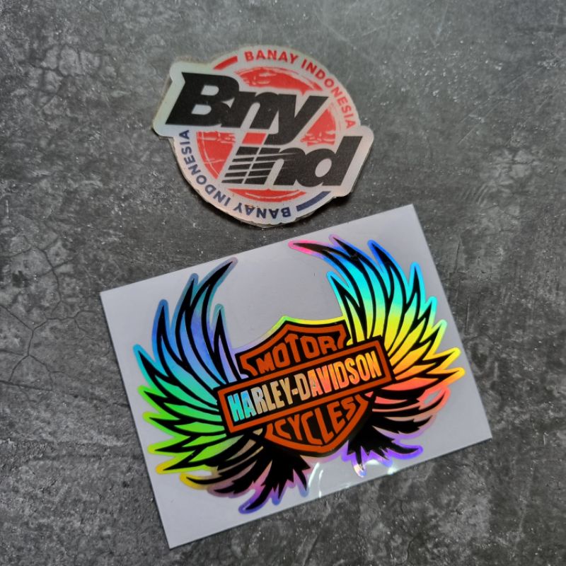 STICKER Stiker MOTOR HARLEY DAVIDSON CYCLES Cutting