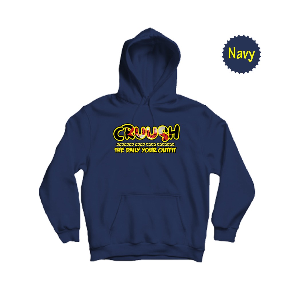 CRUUSH - Jaket Hoodie Cruush Hitam Premium Unisex - Sweater Hoodie Cruush Pria Wanita Bahan Fleece Tebal