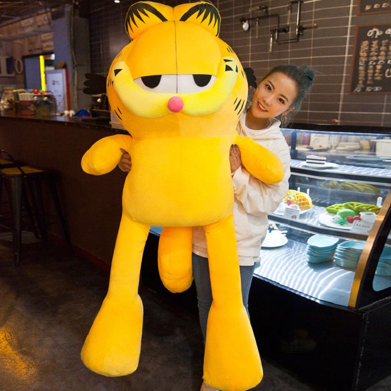 Garfield Cat Besar Mewah Lembut Mainan Bantal Boneka Raksasa Boneka Binatang Hadiah Bayi Anak