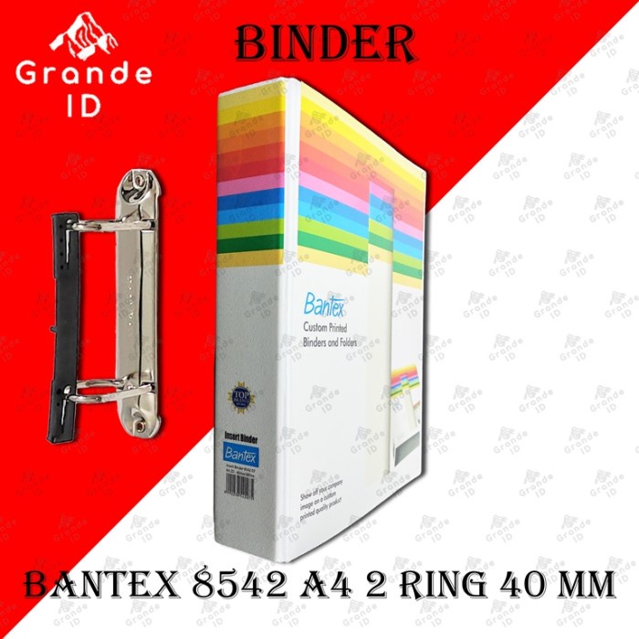 

BINDER BANTEX 8542 A4 2 RING 40 MM INSERT RING BINDER