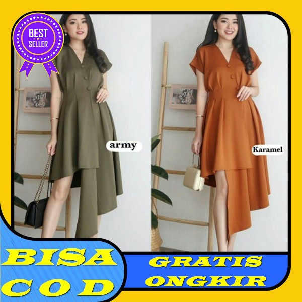 Baju Dress Cheong Sam Imlek Pesta Natal Imlek Wanita Dewasa Murah Kekinian Terbaru 2022 2023 Lengan 