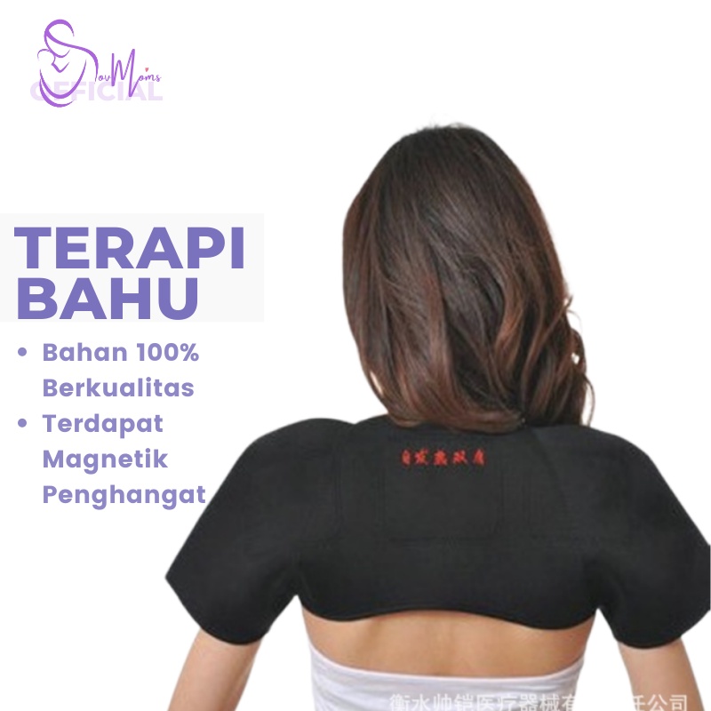 Korset Punggung Terapi Bahu Nyeri Magnetik Pemanas Pegal Pundak Sabuk Terapi Perawatan Diri