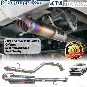 TERMURAH Knalpot Muffler JTC Titanium Toyota Fortuner VNT 12+ 2KD